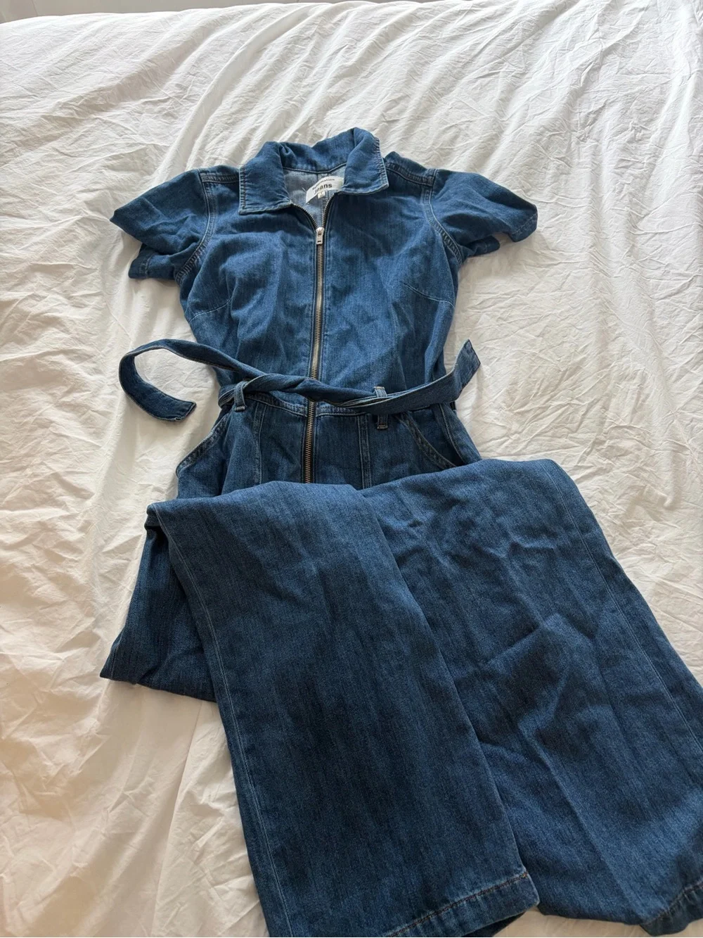 Reformation Indigo Denim Jumpsuit with Zip Front - Picture 2 of 6